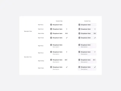 Dropdown Item Component //NewUI action adobe xd choose component design dropdown figma input menu options sketch ui ux