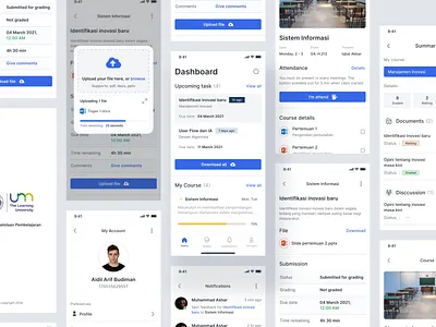 ELUM - Full Preview assetment dailyui design education mobile mobile app school student teacher ui ux webdesign