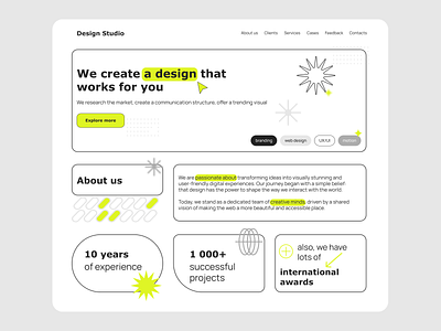 Design studio website design ui webdesign