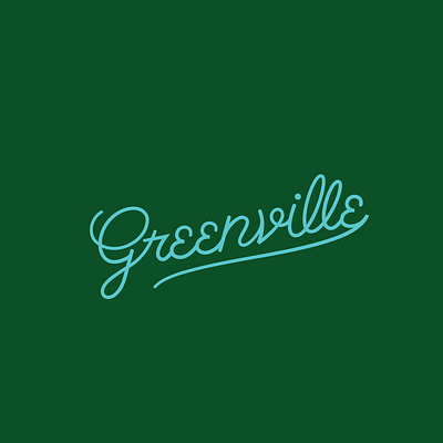 greenville design green greenville lettering upstate vector