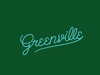 greenville design green greenville lettering upstate vector
