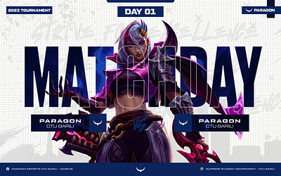 Paragon Esports GFX banner graphic design template