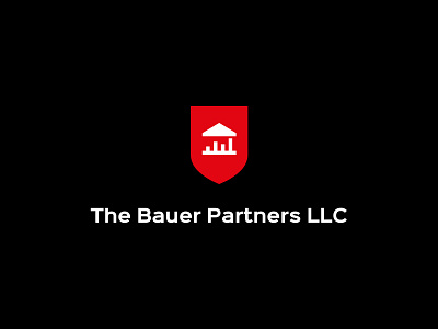 The Bauer Partners agency bank banking branding coat of arms finances logo partners shield studio