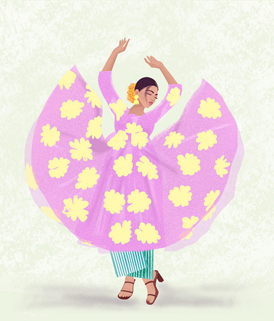 Dancing Queen character illustration digital illustration graphic design illustration