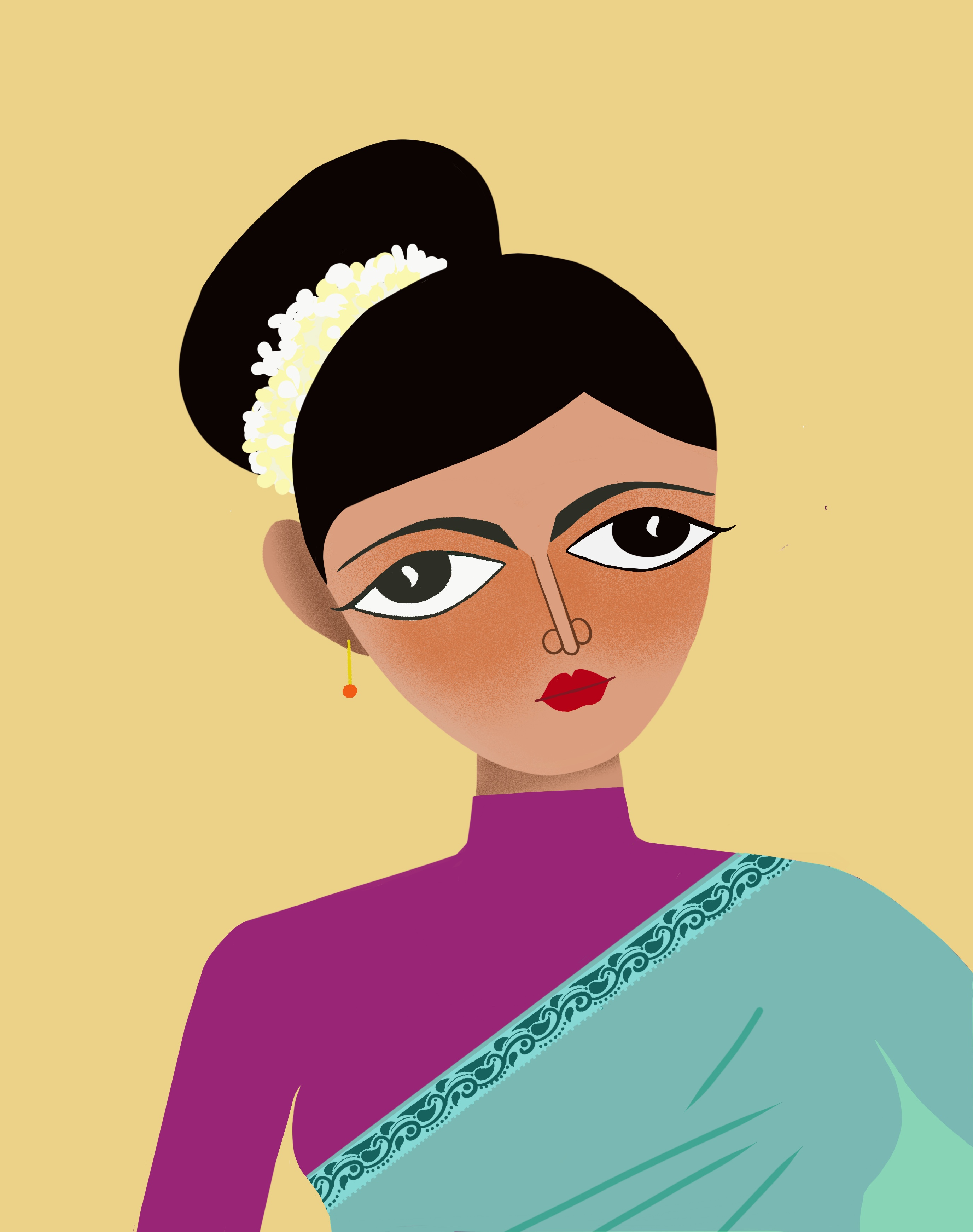 80's Desi Babe character design character illustration digital illustration graphic design illustration
