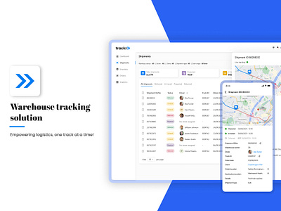 Warehouse tracking solution application drivers logistics mobile tracking ui ux uxui warehouse
