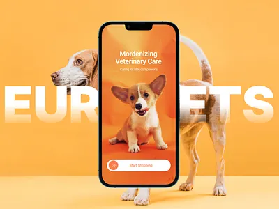 Eurovets- UAE's Largest B2B veterinary Platform app branding typography ui ux