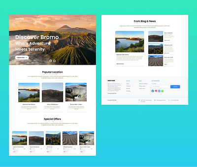 HERITAGE Website Design For Travelling branding graphic design ui
