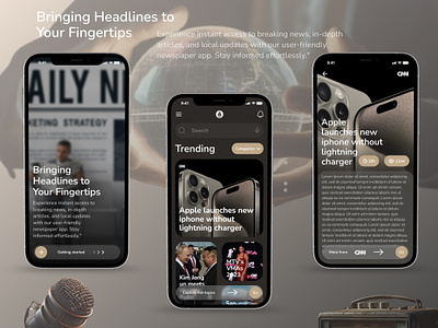 News App Concept design app appdesign apple concept design inspiration mobile modern news newsapp newspaper ui uidesign