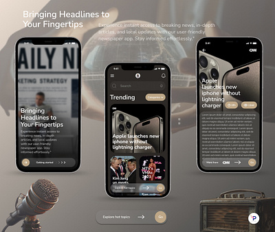 News App Concept design app appdesign apple concept design inspiration mobile modern news newsapp newspaper ui uidesign