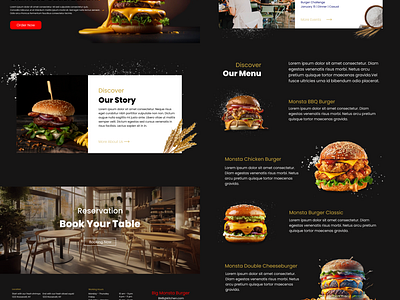 Big Monsta Burger Website Design branding graphic design ui