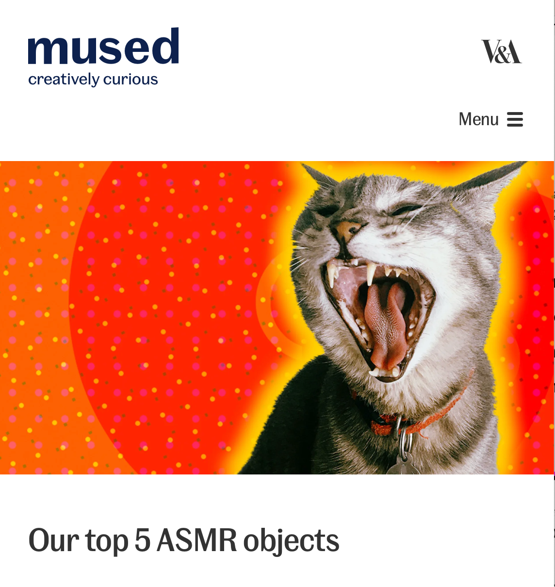 V&A mused: art direction, UX, IA, UI, service design, usability accessibility animation artdirection branding design logo ui usertesting ux vector