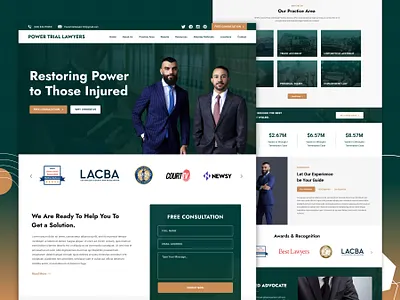Power Trial Lawyers Website Design 3d animation branding digitalmarketing graphic design illustration landing page landing page designs law firm logo mobileapp motion graphics socialmedia typography ui ux web pages webdesign website design