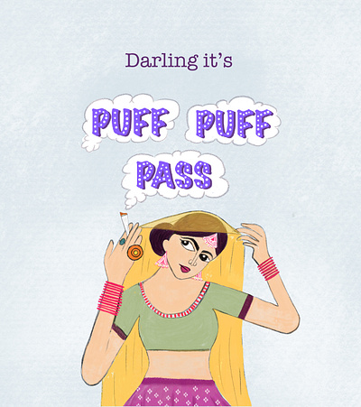 Puff Puff Pass character design character illustration digital illustration graphic design illustration