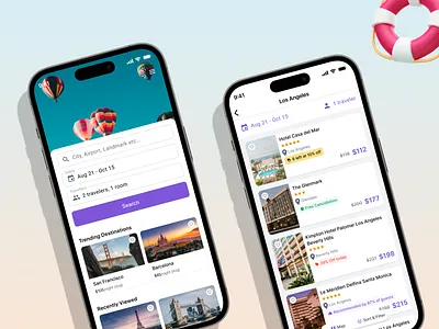Hotel Booking App UI/UX app design booking app case study travel