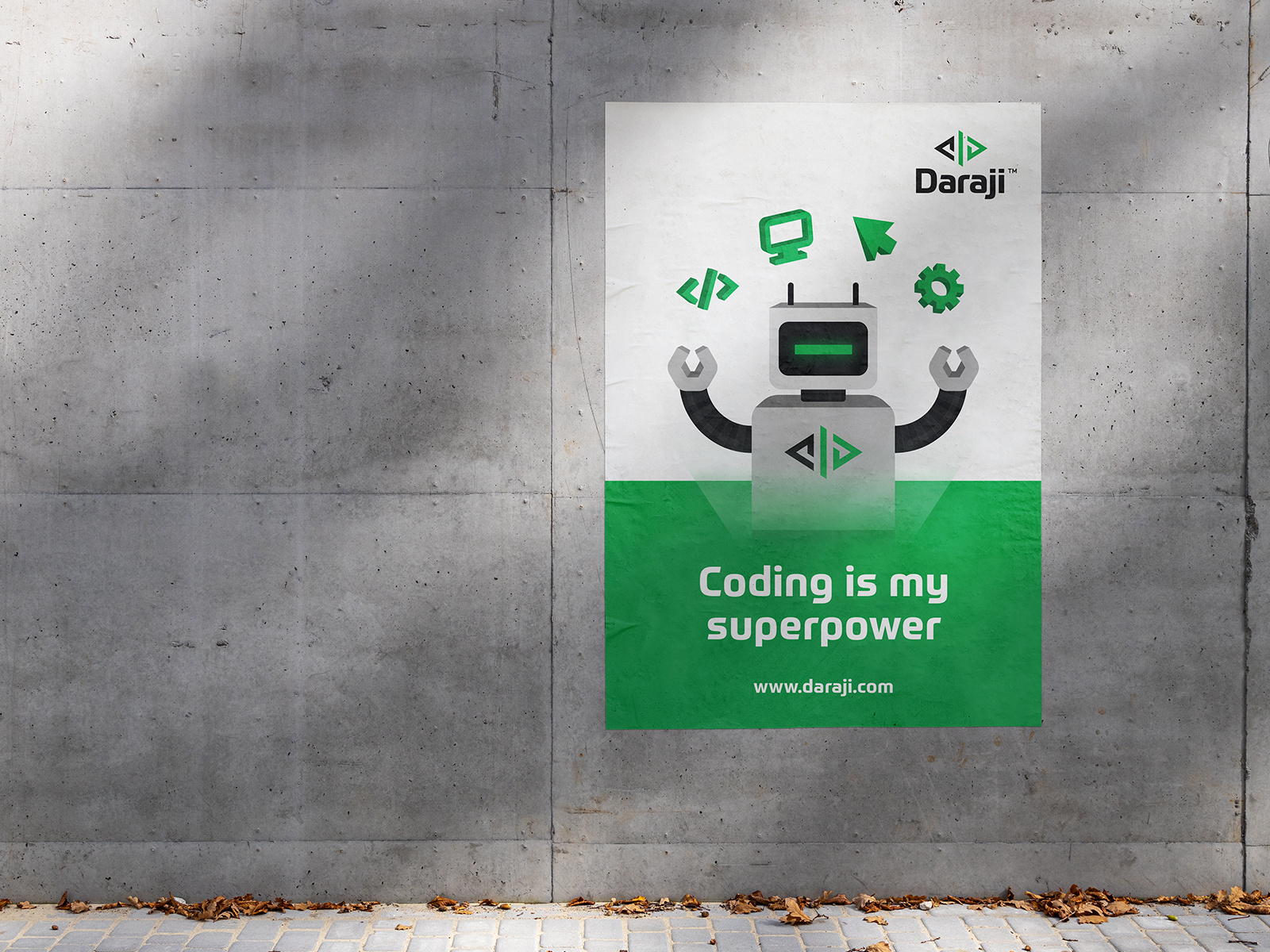 Daraji africa branding coding course daraji development education green learning logo online poster programming school skills software teaching tech training website