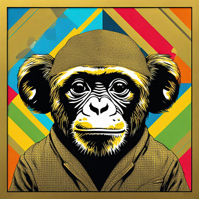 Ape Pop Art ape art pop art