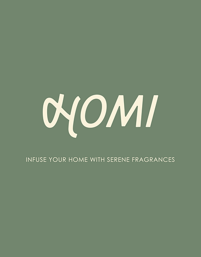 Homi Home Fragrance branding design font graphic design logo
