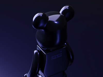 CRYPTO LOGO 3d bearbrick binance bitcoin blender branding crypto graphic design h letter h logo h mark logo logo design logotype mockup