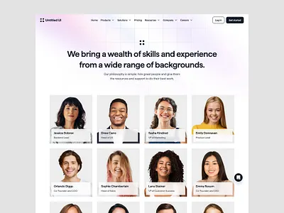 Our team — Untitled UI about the company about us grid grid background meet our team meet the team minimal minimal web design simple web design team team page web design