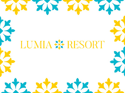 Lumia Resort brand brand identity branding design graphic design hospitality hotel identity design italy logo pattern resort sicily turquoise typography yellow