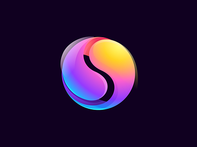 Sphere logo circle crypto icon illustration logo mark nft shield sphere ui violet