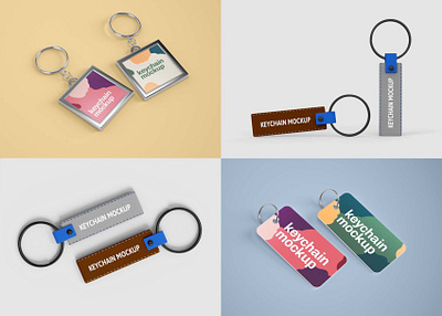 Double Keychain Mockups double download mockup keychain mockup mockups psd