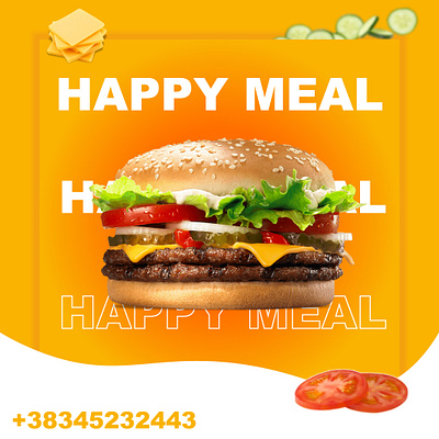 Happy Meal branding graphic design logo ui