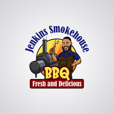 Smokehouse BBQ Logo 3d animation bbq branding design fire fiverr graphic design house illustration logo logodesign logodesigner logotype motion graphics smoke ui upwork usa