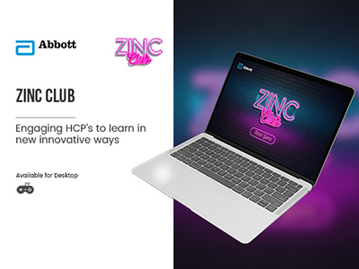 Zinc Club game development mobile and web application web application