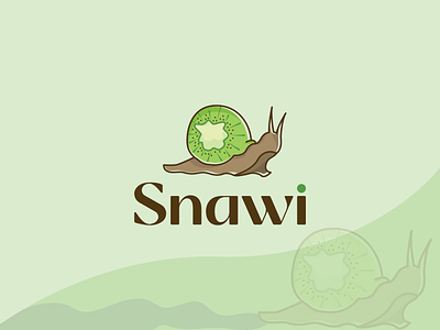 Snawi Logo fruit logo kiwi kiwi logo snail snail logo snailkiwi snailkiwi logo snawi