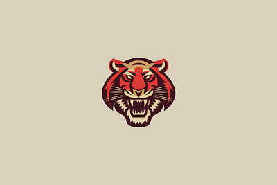 Ferocious Tiger🐯 beast branding cat design graphic design identity illustration logo minimalist tiger