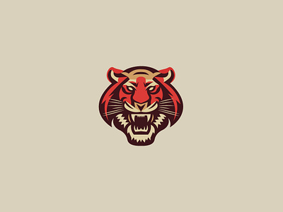 Ferocious Tiger🐯 beast branding cat design graphic design identity illustration logo minimalist tiger