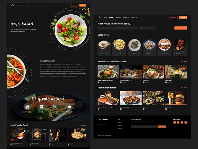 Food Journal blog design dark mode dark mode design food food blogger food design food journal fruit receipe responsive design ui ux web design website