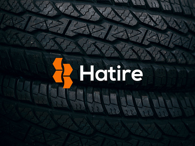 Hatire logo design abstract art automotive logo brand branding clean design flat graphic design h logo icon illustration illustrator logo logo design logotype minimal sketch tire logo vector
