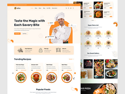 Restaurant Landing Page figma food food delivery landing page menu pizza restaurant ryzin lab ui ux web template