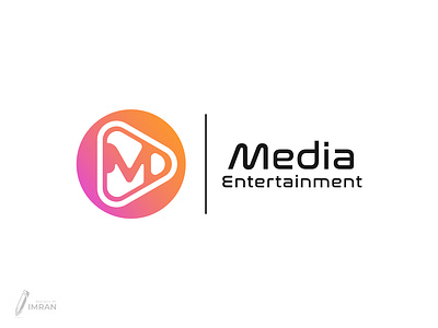 Media Entertainment-Logo Design(Unused) app logo brand identity branding creative logo design gradient logo graphic design icon illustration logo media media logo minimal logo modern logo play logo