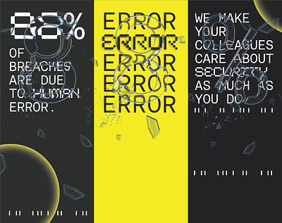 Human Error 3d error glass effect letter art lettering type design typography