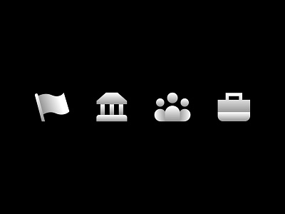 City of Dahme city iconography icons policy set