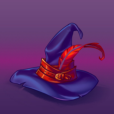 Swanky hat drawing hat illustration painting wizard wizzard