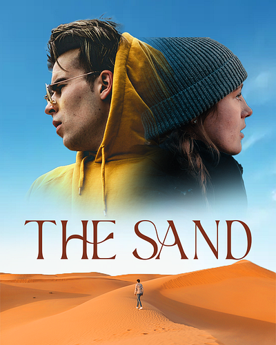 THE SAND MINIMAL MOVIE POSTER graphic design how to make minimal post poster