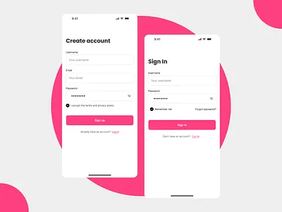 Registration Screen app design authentication screen dating app login ui design mobile app design registration screen sign in ui design ui design