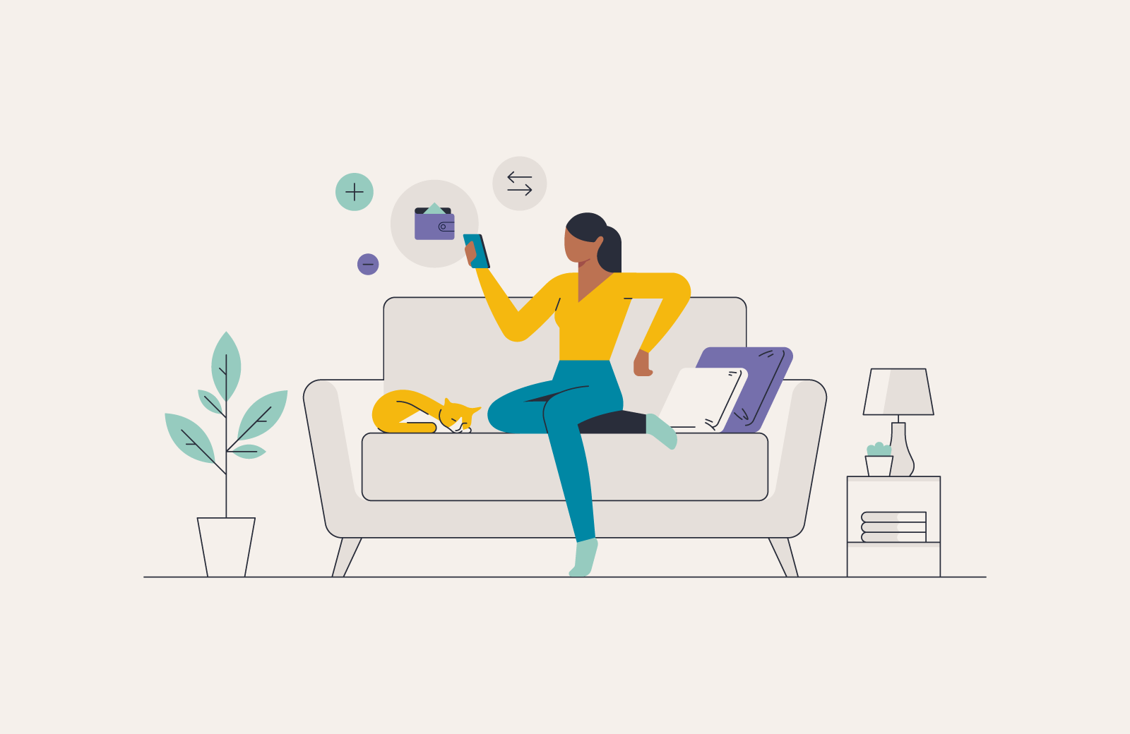 Tutorial Illustrations analytics illustration invest investing investment loan login money secure spot illustration