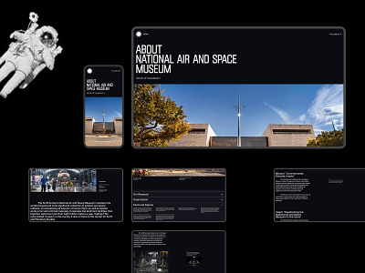 Air and Space Museum / 10 adaptive america desktop homepage landing main page mobile museum space usa webdesign website