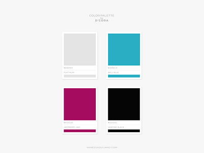 Color Palette for D'Cora brand brand identity branding color colorpalette design graphic design identity inspiration