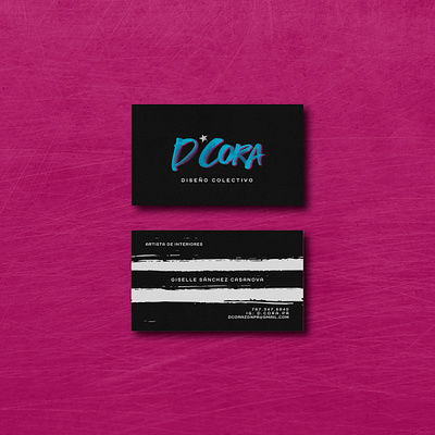 Business Cards for D'Cora brand brand identity branding business cards design graphic design identity inspiration stationery