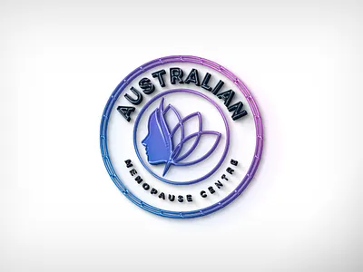 Australian Menopause Centre Logo Design abstract