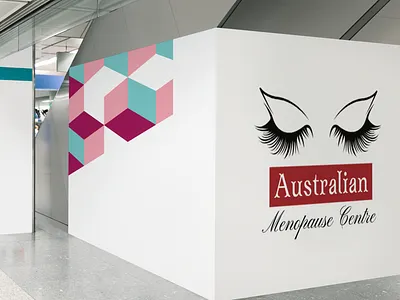 Australian Menopause Centre Logo Design abstract