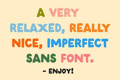 Imperfect! A Handwritten Sans Serif nice font