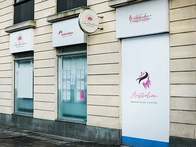 Australian Menopause Centre Logo Design abstract